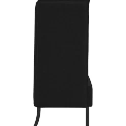vidaXL Hoge Rug Bank 101cm Zwart Stof