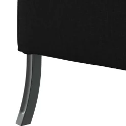 vidaXL Hoge Rug Bank 101cm Zwart Stof