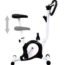 vidaXL Hometrainer met bandweerstand zwart