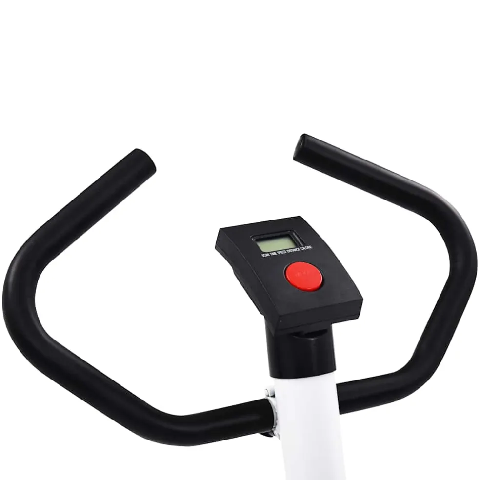 vidaXL Hometrainer met bandweerstand wit