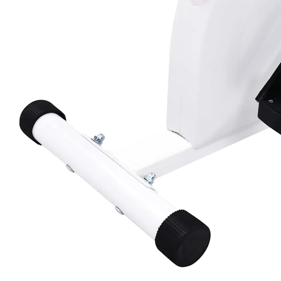 vidaXL Hometrainer met bandweerstand wit