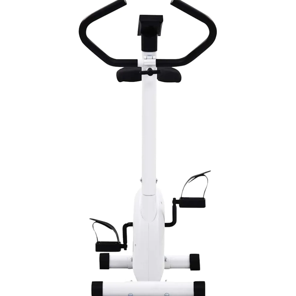 vidaXL Hometrainer met bandweerstand wit