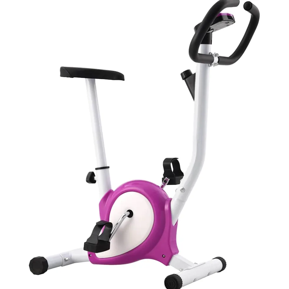 vidaXL Hometrainer met bandweerstand paars