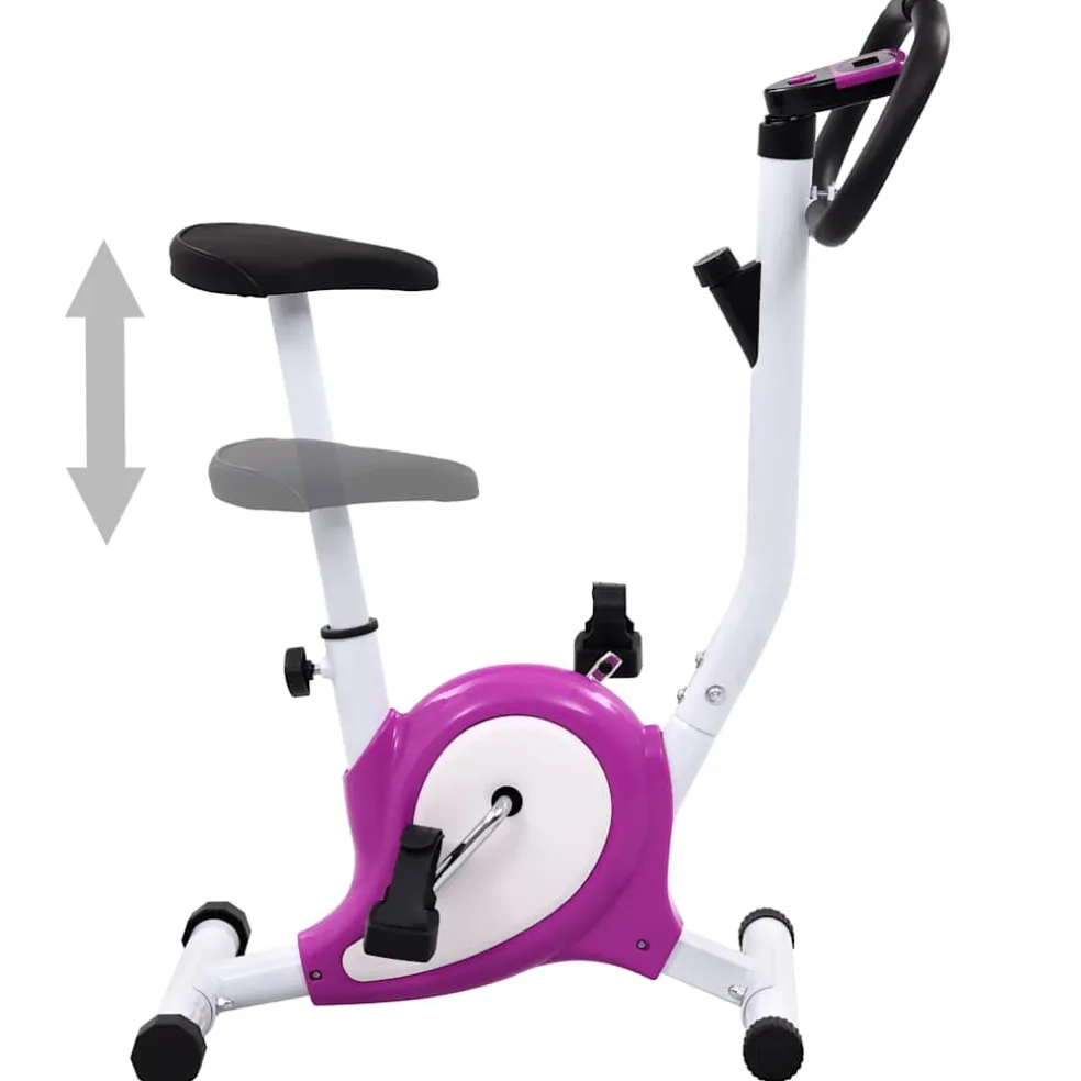 vidaXL Hometrainer met bandweerstand paars