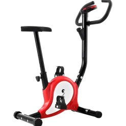 vidaXL Hometrainer met bandweerstand rood