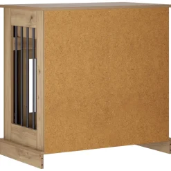 vidaXL Hond Bench Meubel Artisanaal eiken 80 x 47,5 x 80 cm