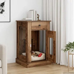 vidaXL Hond Bench Meubel Oud hout 50 x 47,5 x 80 cm Bewerkt hout