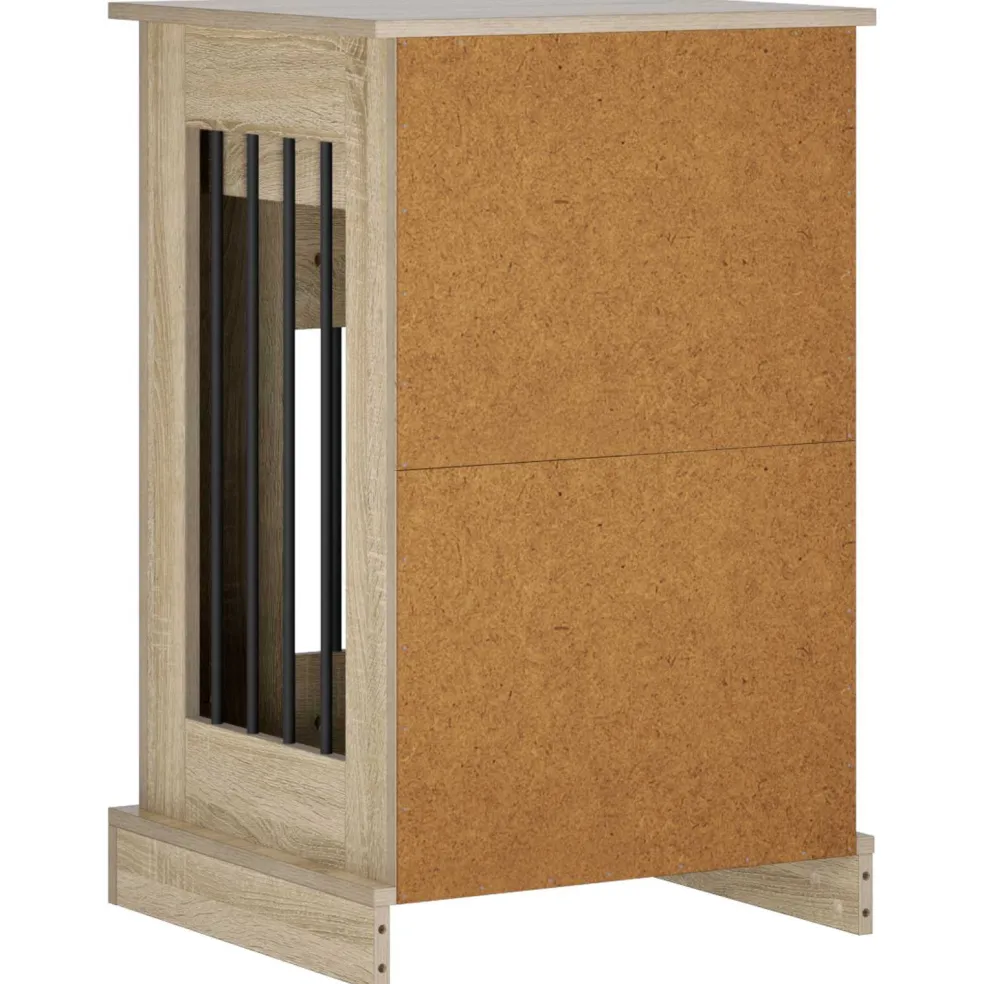 vidaXL Hond Bench Meubel Sonoma Eiken 50 x 47,5 x 80 cm Bewerkt hout