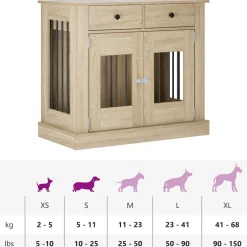 vidaXL Hond Bench Meubel Sonoma Eiken 90 x 47,5 x 80 cm Bewerkt hout