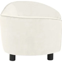 vidaXL Hondenbank 69x49x40 cm pluche crèmekleurig