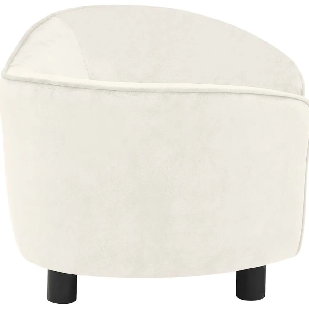 vidaXL Hondenbank 69x49x40 cm pluche crèmekleurig