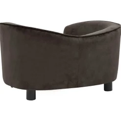 vidaXL Hondenbank 69x49x40 cm pluche bruin