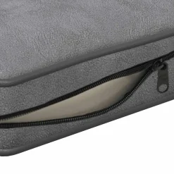 vidaXL Hondenbank 72x45x30 cm pluche donkergrijs