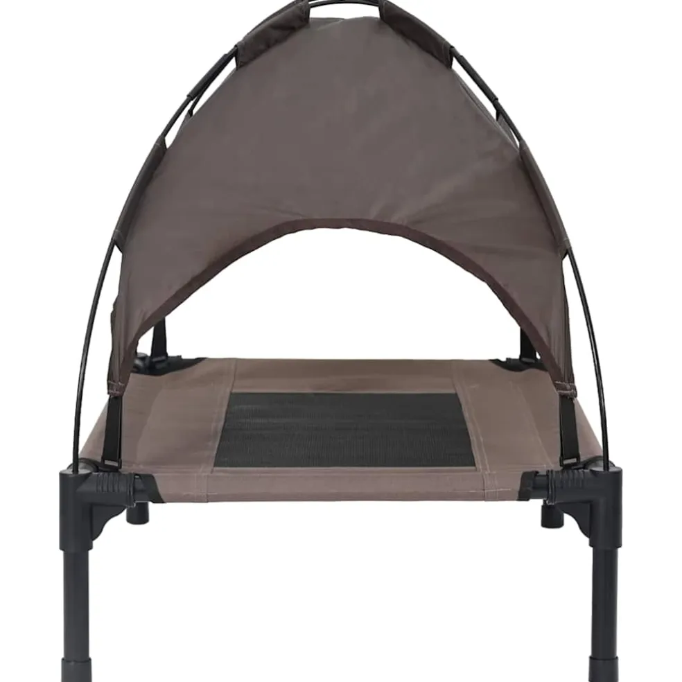 vidaXL Hondenbed Bruin 62 x 48 x 61 cm Staal