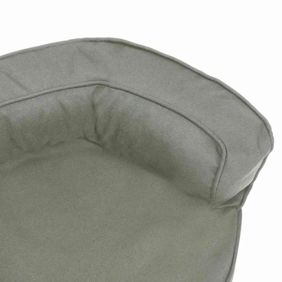 vidaXL Hondenbed ergonomisch linnen-look 60x42 cm grijs