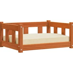 vidaXL Hondenbed Wasbruin 65,5 x 50 x 28 cm Massief grenenhout