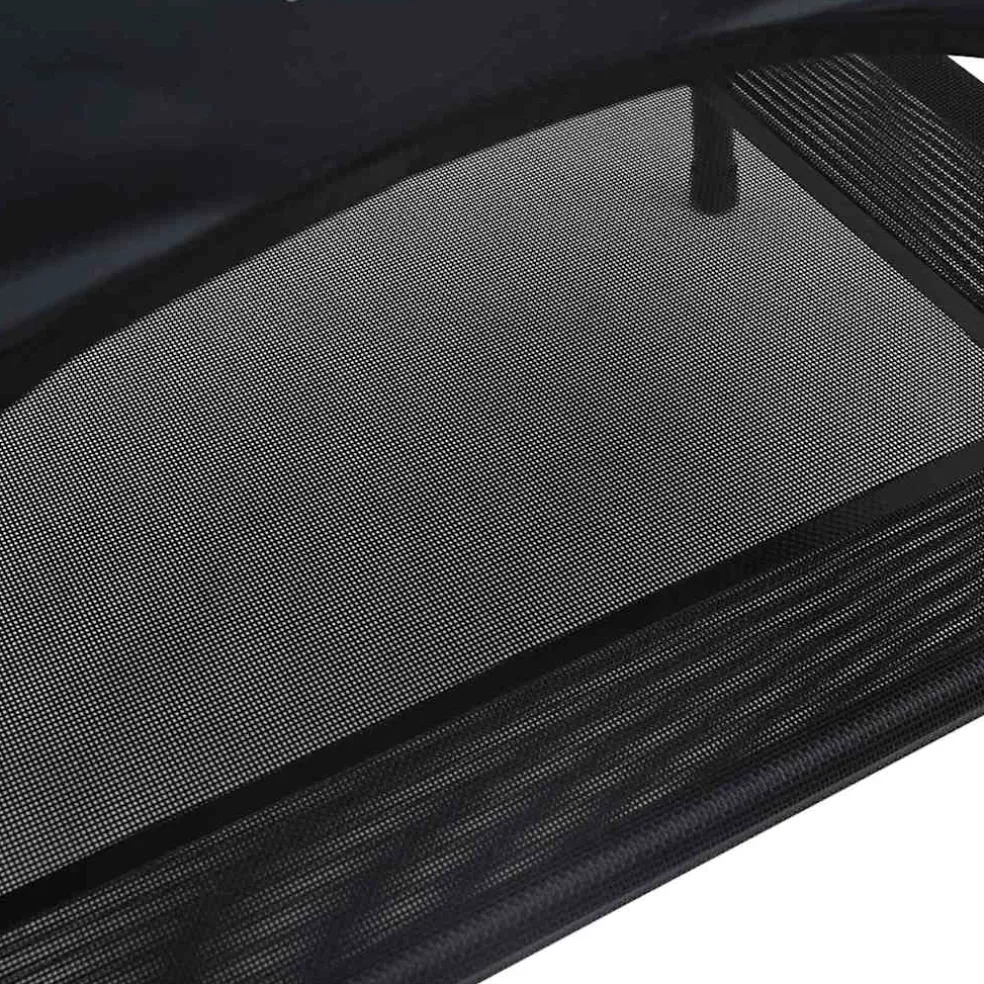vidaXL Hondenbed 63 x 49,5 x 60 cm Staal Zwart