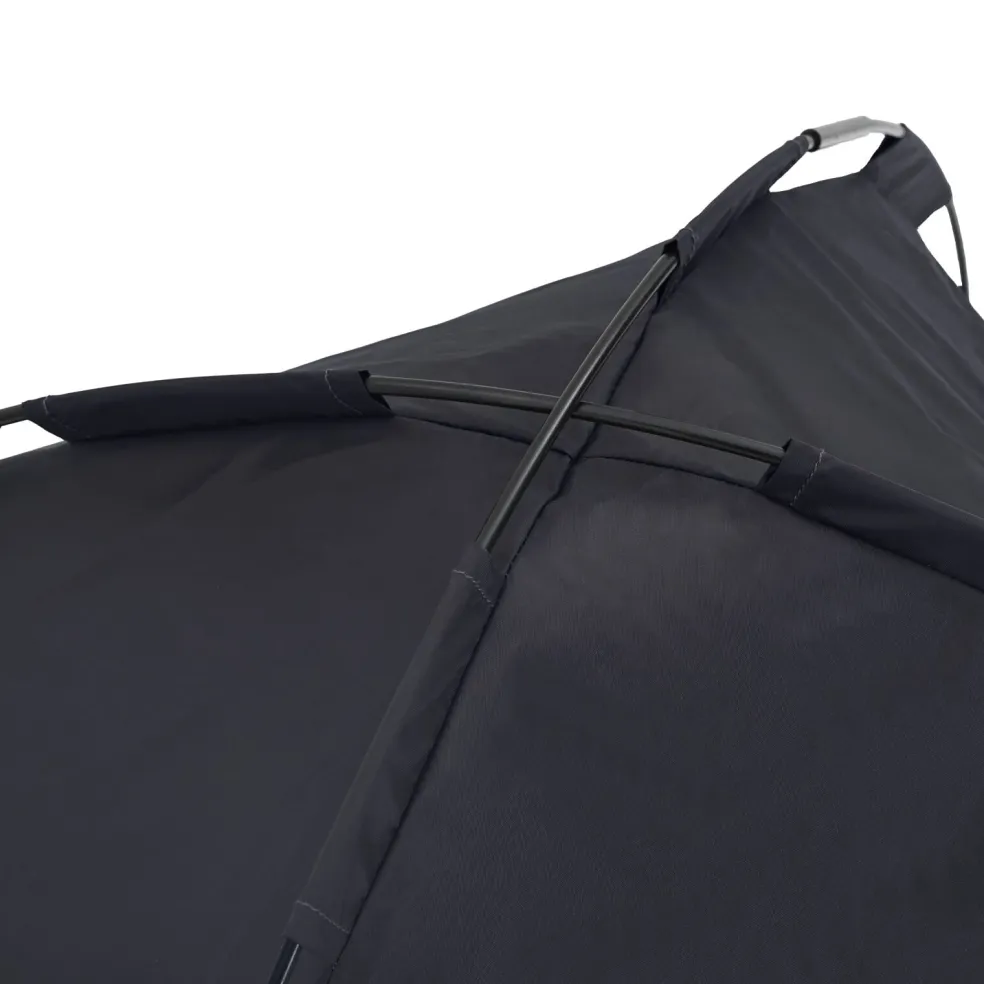 vidaXL Hondenbed Zwart 62 x 48 x 61 cm Staal