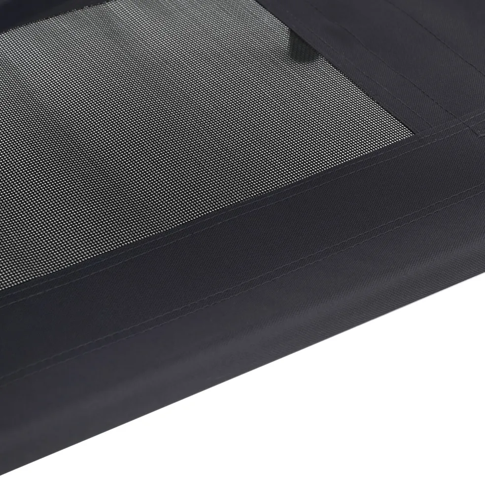 vidaXL Hondenbed Zwart 62 x 48 x 61 cm Staal