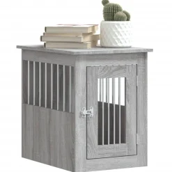 vidaXL Hondenbench 45x62x59 cm bewerkt hout grijs sonoma
