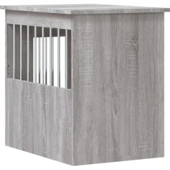 vidaXL Hondenbench 45x62x59 cm bewerkt hout grijs sonoma
