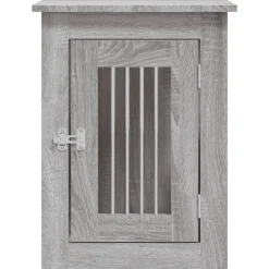 vidaXL Hondenbench 45x62x59 cm bewerkt hout grijs sonoma