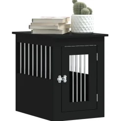 vidaXL Hondenbench 45x62x59 cm bewerkt hout zwart