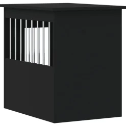 vidaXL Hondenbench 45x62x59 cm bewerkt hout zwart