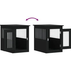 vidaXL Hondenbench 45x62x59 cm bewerkt hout zwart