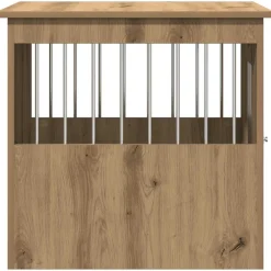 vidaXL Hondenbench 45x62x59 cm bewerkt hout artisanaal eikenkleurig