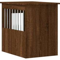 vidaXL Hondenbench 45x62x59 cm bewerkt hout bruin eikenkleur