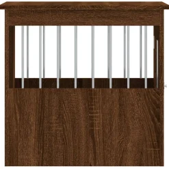 vidaXL Hondenbench 45x62x59 cm bewerkt hout bruin eikenkleur