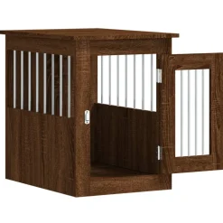vidaXL Hondenbench 45x62x59 cm bewerkt hout bruin eikenkleur