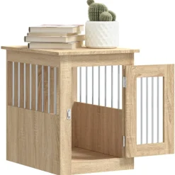 vidaXL Hondenbench 45x62x59 cm bewerkt hout sonoma eikenkleurig