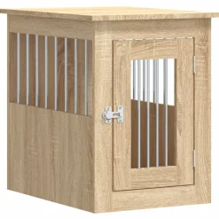 vidaXL Hondenbench 45x62x59 cm bewerkt hout sonoma eikenkleurig