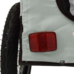 vidaXL Hondenfietstrailer oxfordstof en ijzer grijs en zwart