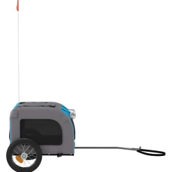 vidaXL Hondenfietstrailer oxford stof en ijzer rood en zwart