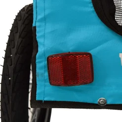 vidaXL Hondenfietstrailer oxford stof en ijzer blauw en zwart
