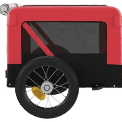 vidaXL Hondenfietstrailer oxford stof en ijzer oranje