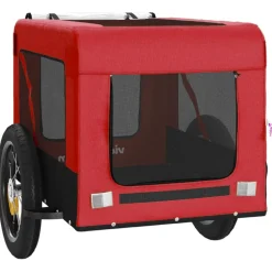 vidaXL Hondenfietstrailer oxford stof en ijzer oranje