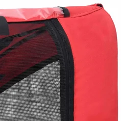 vidaXL Hondenfietstrailer rood en zwart