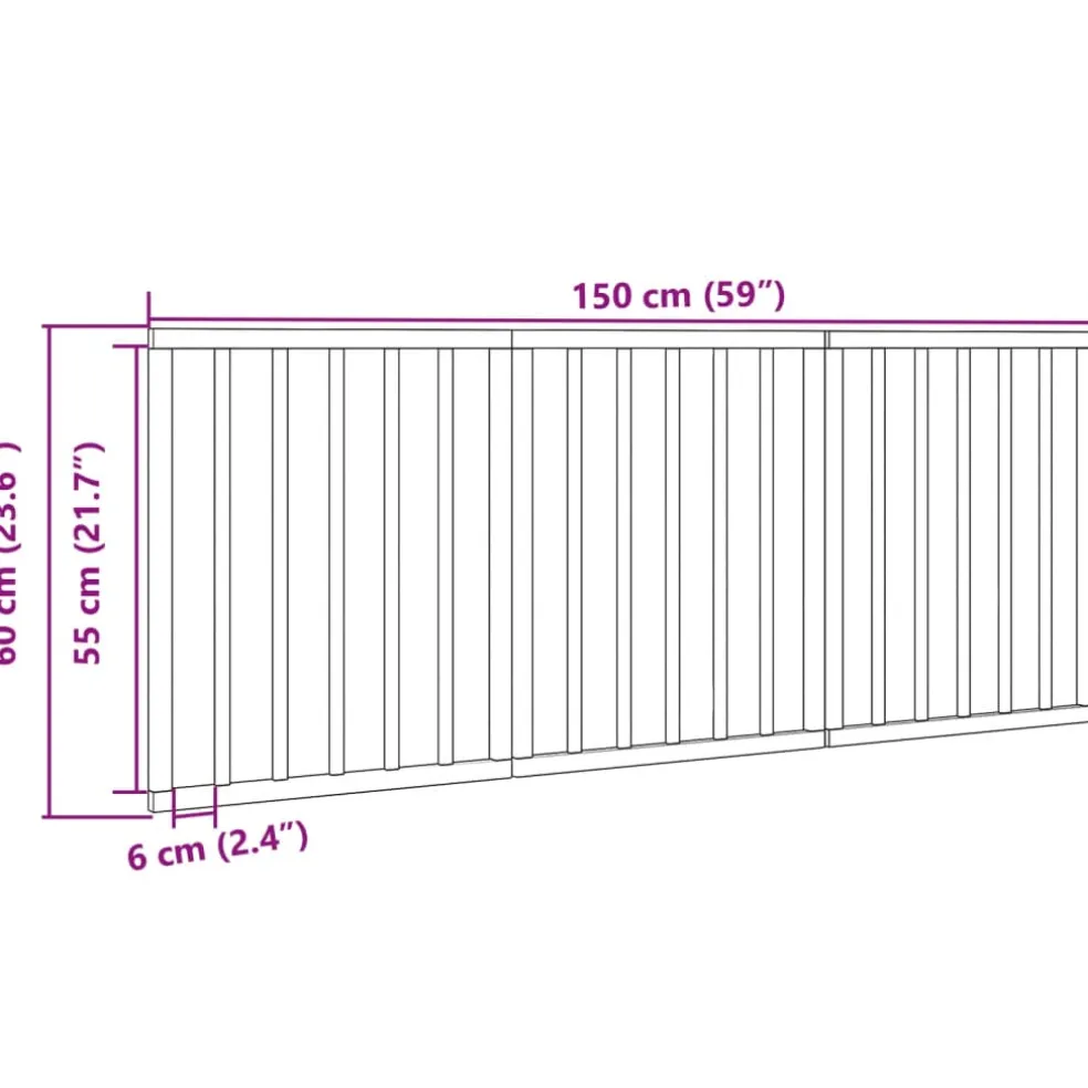 vidaXL Hondenhek inklapbaar 3 panelen 150 cm populierenhout bruin