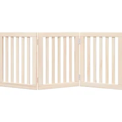 vidaXL Hondenhek opvouwbaar 3 panelen 150 cm populierenhout