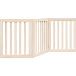 vidaXL Hondenhek opvouwbaar 3 panelen 150 cm populierenhout