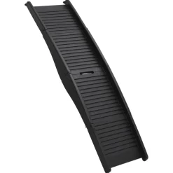 vidaXL Hondenhelling inklapbaar 153x40x12,5 cm kunststof zwart