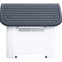 vidaXL Hondenhok Grijs 59x75x66 cm Polypropyleen