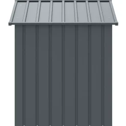 vidaXL Hondenhok met dak 117x103x123 cm gegalvaniseerd staal antraciet
