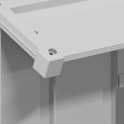vidaXL Hondenhok met dak 85x107x81 cm gegalvaniseerd staal