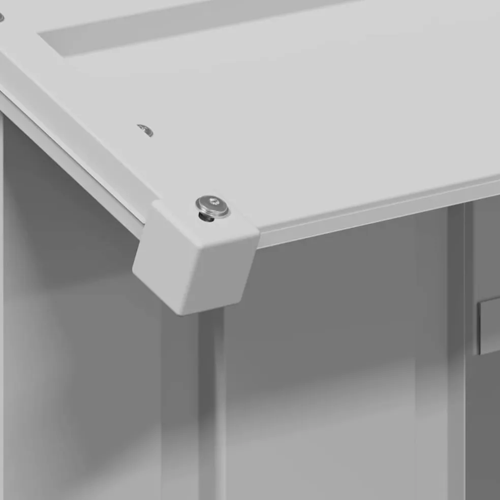 vidaXL Hondenhok met dak 85x107x81 cm gegalvaniseerd staal