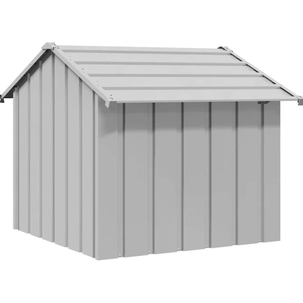 vidaXL Hondenhok met dak 85x107x81 cm gegalvaniseerd staal